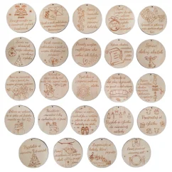 Adventný kalendár s aktivitami - kartičky s gravírovanými úlohami a súvisiacim obrázkom. Adventný kalendár s aktivitami - kartičky s gravírovanými úlohami a súvisiacim obrázkom.