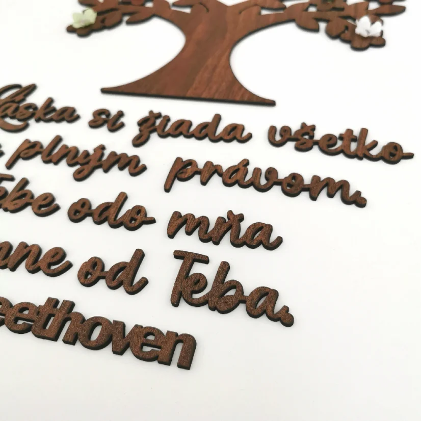 Priblížený detail dekorácie.