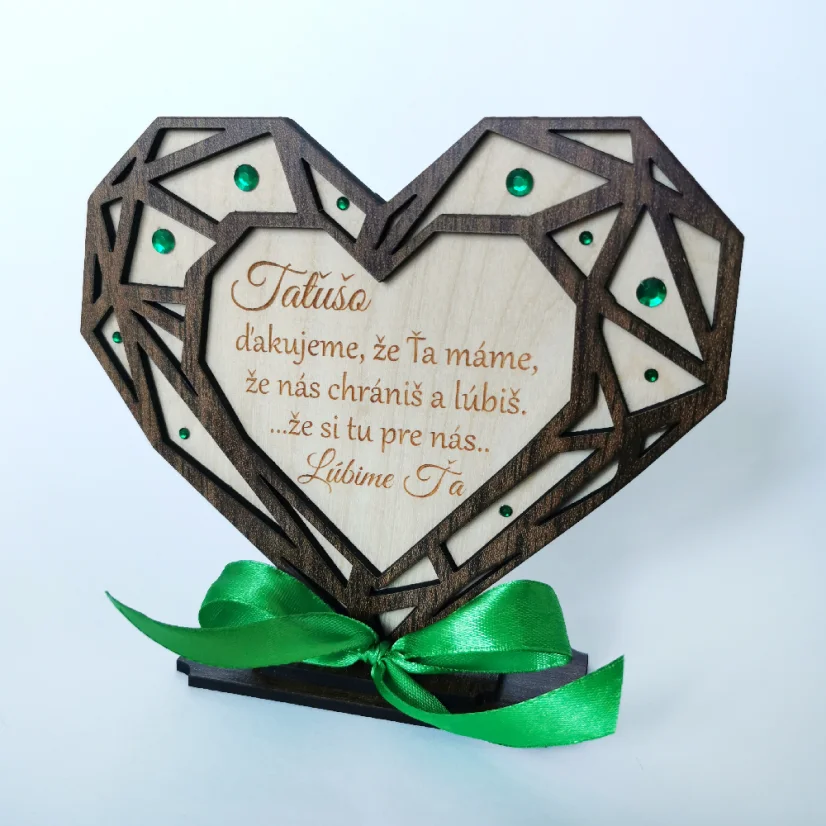 Darček pre otca Srdce s vlastným textom a venovaním