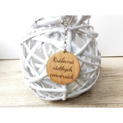 Kľúčenka Kráľovná/Kráľ všetkých conversiek obojstranná