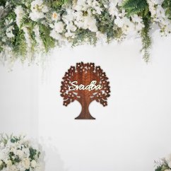 Svadobný strom lásky - dekorácia na stenu
