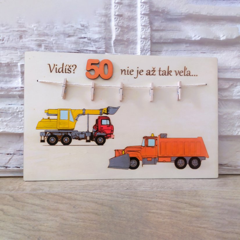 Narodeninová vtipná tabuľka na darovanie peňazí - na mieru