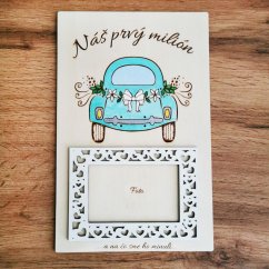 Svadobný dar pre novomanželov tabuľka na darovanie peňazí