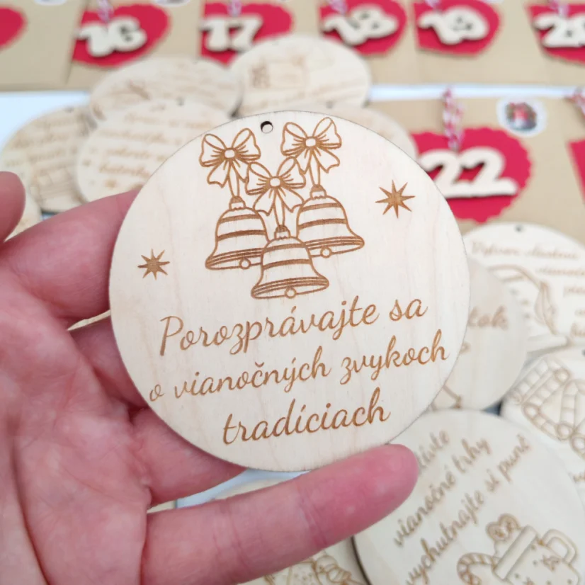 Detail jednej kartičky s aktivitou "Porozprávajte sa o vianočných zvykoch a tradíciach".