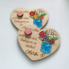 Darček pre učiteľku Magnetka s venovaním