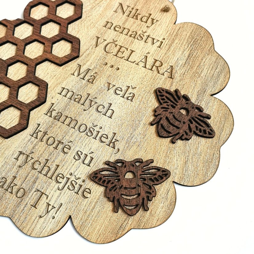 Darček pre včelára vtipná tabuľka