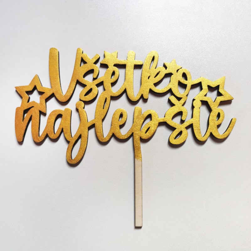 Zápich na tortu Všetko najlepšie s hviezdičkami