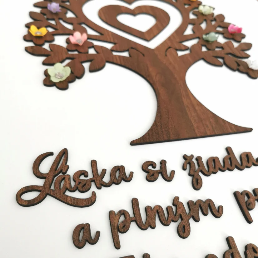 Priblížený detail dekorácie.