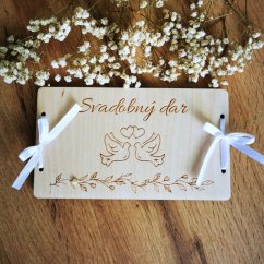 Svadobný dar pre novomanželov Obálka na peniaze