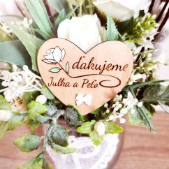 Darček pre hostí – drevená magnetka