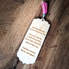 Záložka do knihy Anjel Boží strážca môj... pre dievča