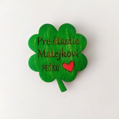 Darčeky pre deti Personalizované magnetky štvorlístky pre šťastie