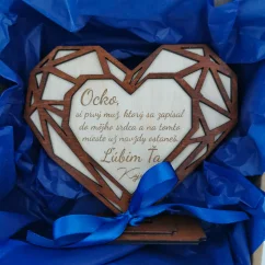 Darček pre otca Srdce s vlastným textom a venovaním