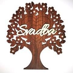 Svadobný strom lásky - dekorácia na stenu
