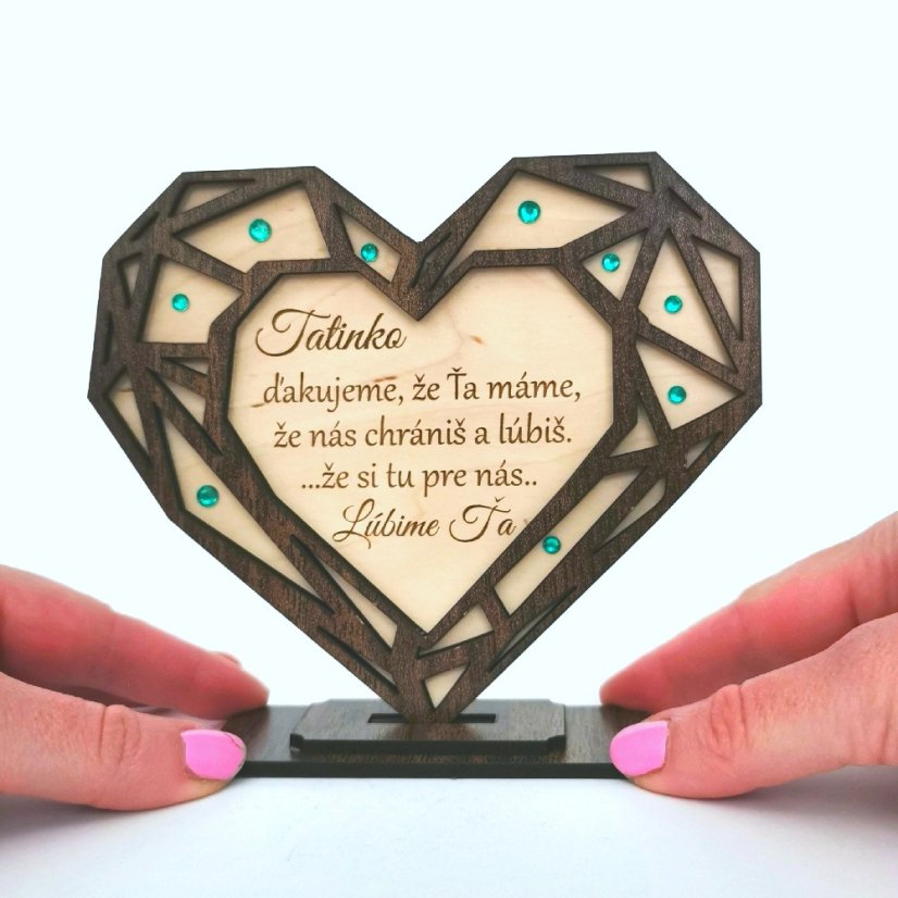Darček pre otca Srdce s vlastným textom a venovaním