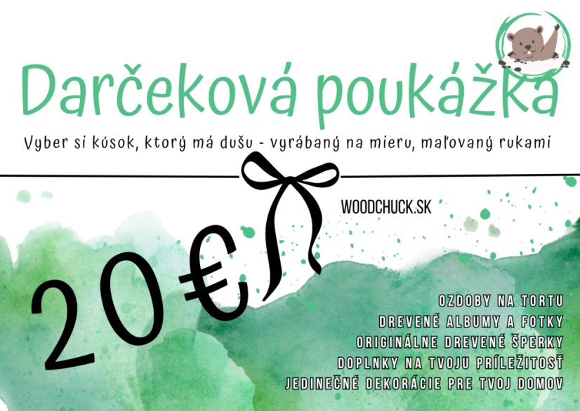 Darčeková poukážka 20€