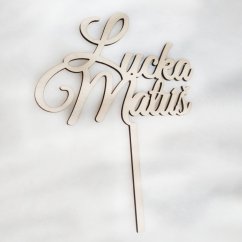 Svadobný prírodný zápich s menami