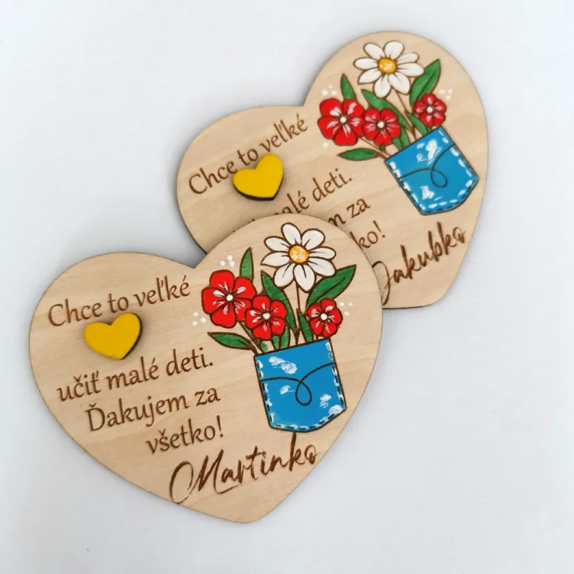 Darček pre učiteľku Magnetka s venovaním