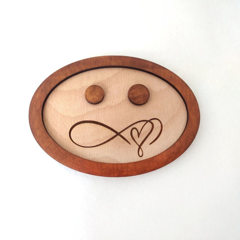 Drevený podnos na obrúčky