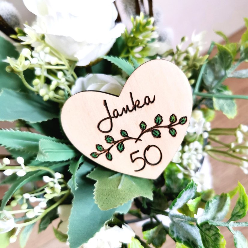 Darček pre hostí – drevená magnetka