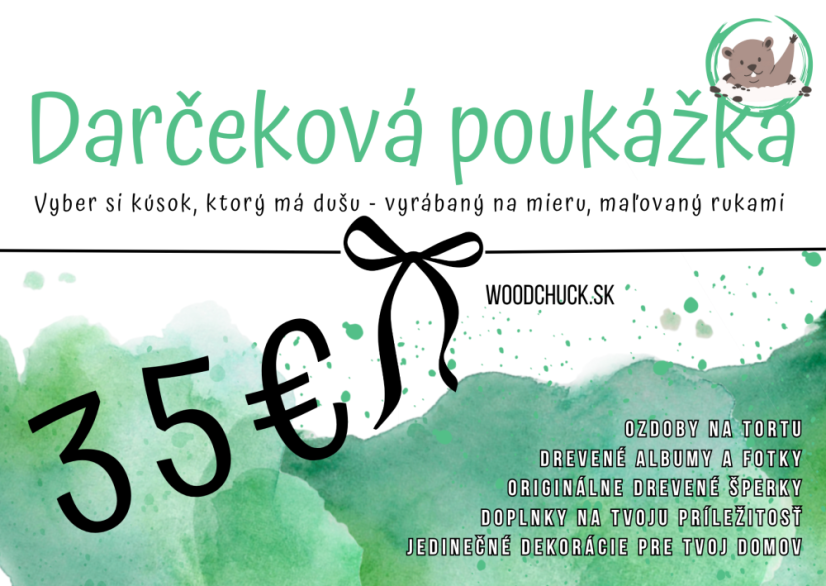 Darčeková poukážka 35€