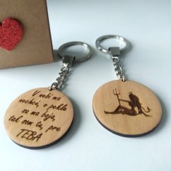 Vtipná kľúčenka pre muža