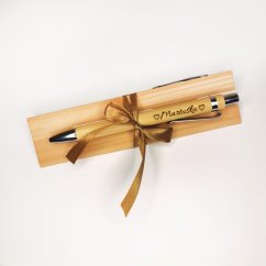 Drevené pero s vlastným textom